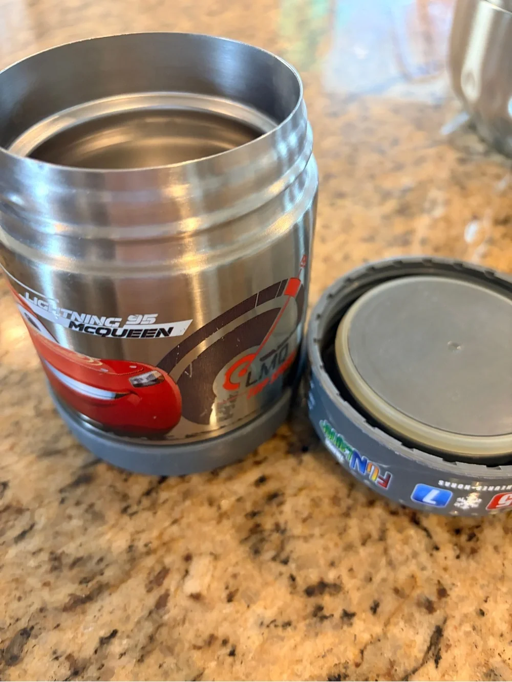 Kids 10oz Stainless Steel Food Jar Bundle - Thermos Cars & Contigo “Chomp”
